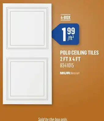 Canac Polo Ceiling Tiles offer