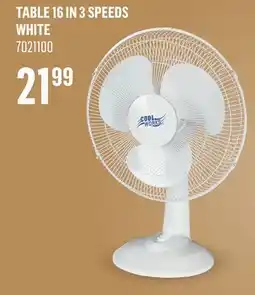Canac Table Fan 16 in 3 Speeds offer