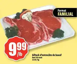 Bonanza bifteck d'entrecôte de boeuf offer