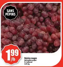 Bonanza Raisins rouges offer
