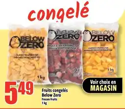 Bonanza Fruits congelés Below Zero offer