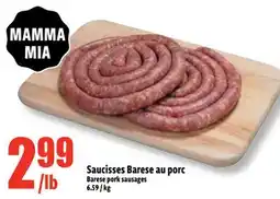 Bonanza Saucisses Barese au porc offer