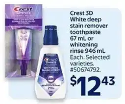 Walmart CREST 3D White offer
