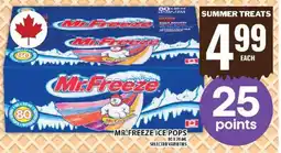 Food Basics Mr. Freeze Ice Pops offer