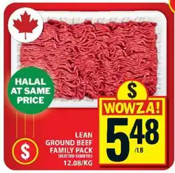 Food Basics Lean Ground Beef Family Pack offer