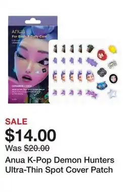 Sephora Anua K-Pop Demon Hunters Ultra-Thin Spot Cover Patch offer