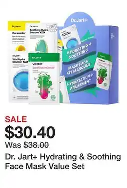 Sephora Dr. Jart+ Hydrating & Soothing Face Mask Value Set offer