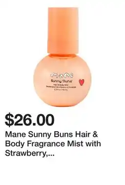 Sephora Mane Sunny Buns Hair & Body Fragrance Mist with Strawberry, Mandarin and Sweet Cream offer