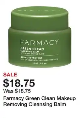 Sephora Farmacy Green Clean Makeup Removing Cleansing Balm offer
