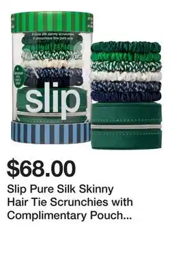 Sephora Slip Pure Silk Skinny Hair Tie Scrunchies with Complimentary Pouch in Hair On Point offer