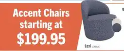 The Brick Lexi 28.35 Fabric Accent Chair – Blue offer