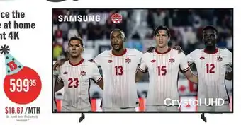 The Brick SAMSUNG 55 U8000H Crystal UHD 4K Smart Tizen TV (UN55U8000HFXZC) – 2026 Model offer