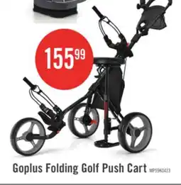 The Brick Goplus Folding 3 Wheels Golf Push Cart W/seat Scoreboard Adjustable Handle Grey offer