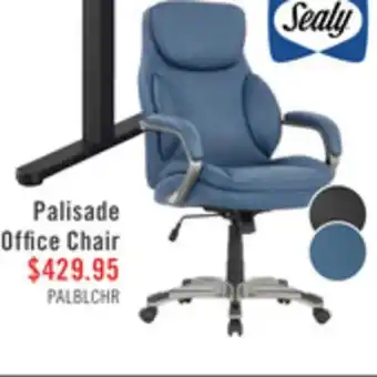 The Brick Sealy Palisade 28 Adjustable Ergonomic Office Chair - Blue offer