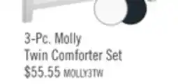 The Brick Molly 3-Piece Twin Comforter Set offer