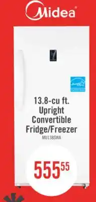 The Brick Midea 13.8 Cu. Ft. Convertible Upright Refrigerator-Freezer - MU138SWAR1RC1 offer
