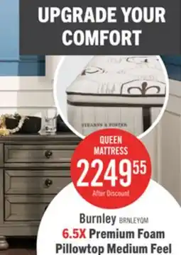 The Brick Stearns & Foster Burnley Luxury Pillowtop Medium Queen Mattress offer