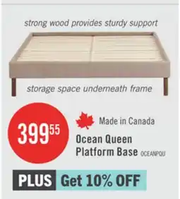 The Brick Ocean Queen Platform Base offer