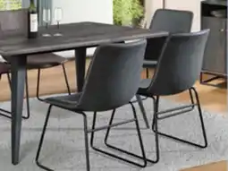 The Brick Amos 7pc Dining Set with Table & 6 Chairs, Metal, 60W - Grey offer