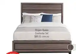 The Brick Stripes 3-Piece Full/Queen Comforter Set - Grey offer