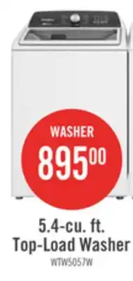 The Brick 5.4-cu. ft. Top-Load Washer offer