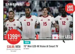 The Brick SAMSUNG 75 M80H Mini-LED 4K Vision AI Smart TV (UN75M80HAFXZC) - 2026 Model offer