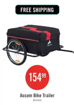 The Brick Aosom Bicycle Trailer Bike Cargo Trailer Garden Utility Cart Tool Carrier With Removable Cover, Red offer
