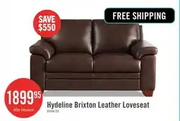 The Brick Hydeline Magnum Leather Loveseat - Brown offer