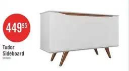 The Brick Manhattan Comfort Tudor 53.15 Sideboard with 4 Shelves - White & Maple Cream offer