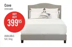The Brick Cove Upholstered Platform Bed in Grey Fabric with Nailhead Design - Queen Size offer