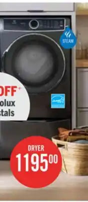 The Brick Electrolux 8 Cu. Ft. Electric Dryer with Steam - Titanium - Stackable - ELFE763CAT offer