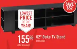 The Brick Duke 62 TV Stand with Shelves and Cable Management for TVs up to 70 - Black offer