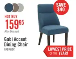 The Brick Gabi Dining Chair with Linen-Look Fabric - Blue offer