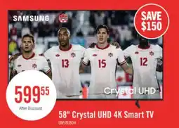 The Brick SAMSUNG 58 U8000H Crystal UHD 4K Smart Tizen TV (UN58U8000HFXZC) – 2026 Model offer