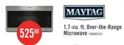 The Brick Maytag 1.7 Cu. Ft. Over-the-Range Microwave with 900 Watts Cooking - Stainless Steel - YMMMS4230PZ offer