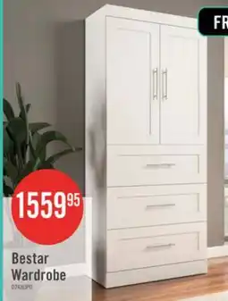 The Brick Bestar Pur 36 W Wardrobe with Drawers - White offer