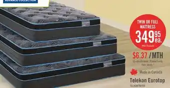 The Brick Springwall Advance Telekon Eurotop Firm Twin Mattress offer