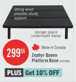The Brick Zephyr Queen Platform Base offer