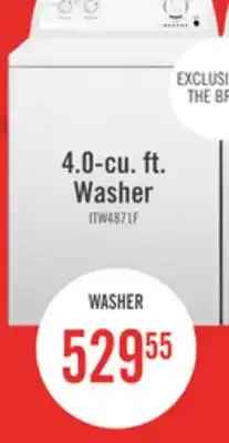 The Brick Inglis 4.0 Cu. Ft. Top-Load Washer - White - ITW4871FW offer