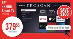 The Brick Proscan 55 LED 4K UHD Smart Roku TV (PTRU5580) offer