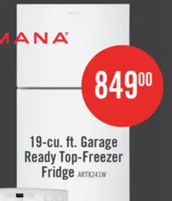 The Brick Amana 30 19.3 Cu. Ft. Top-Freezer Refrigerator – White - ARTX2419SW offer