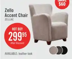 The Brick Zello 29.75 Linen-Look Fabric Accent Chair - Linen offer