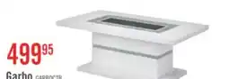The Brick Garbo 52 Glam Coffee Table - White and Silver with Glitter Accents offer
