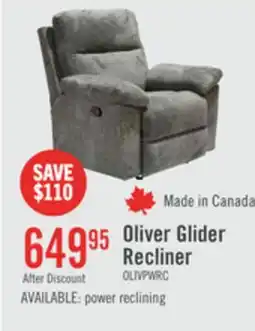 The Brick Oliver Glider Recliner offer