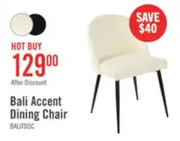 The Brick Bali Dining Chair with Boucle Fabric, Metal - Taupe offer