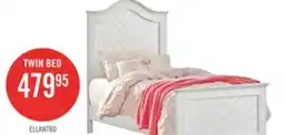 The Brick Ella Panel Bed with Headboard & Frame for Kids, Chevron Pattern, White - Twin Size offer