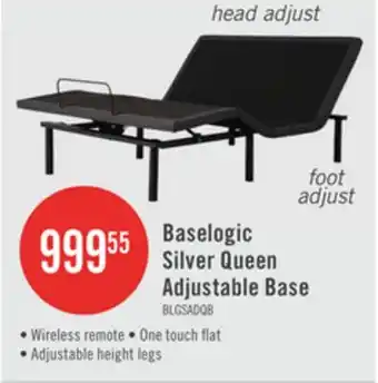The Brick Baselogic Silver Queen Adjustable Base offer