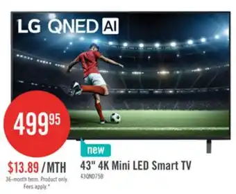 The Brick LG 43 QNED75B Mini-LED 4K Smart webOS TV (43QNED75BUA.ACC) – 2026 Model offer
