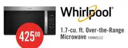 The Brick Whirlpool 1.7 Cu. Ft. Over-the-Range Microwave - Fingerprint Resistant Stainless Steel - YWMMS3130RZ offer