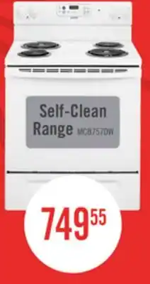 The Brick Moffat 30 Free Standing Self Clean Electric Range - MCB757DMWW offer